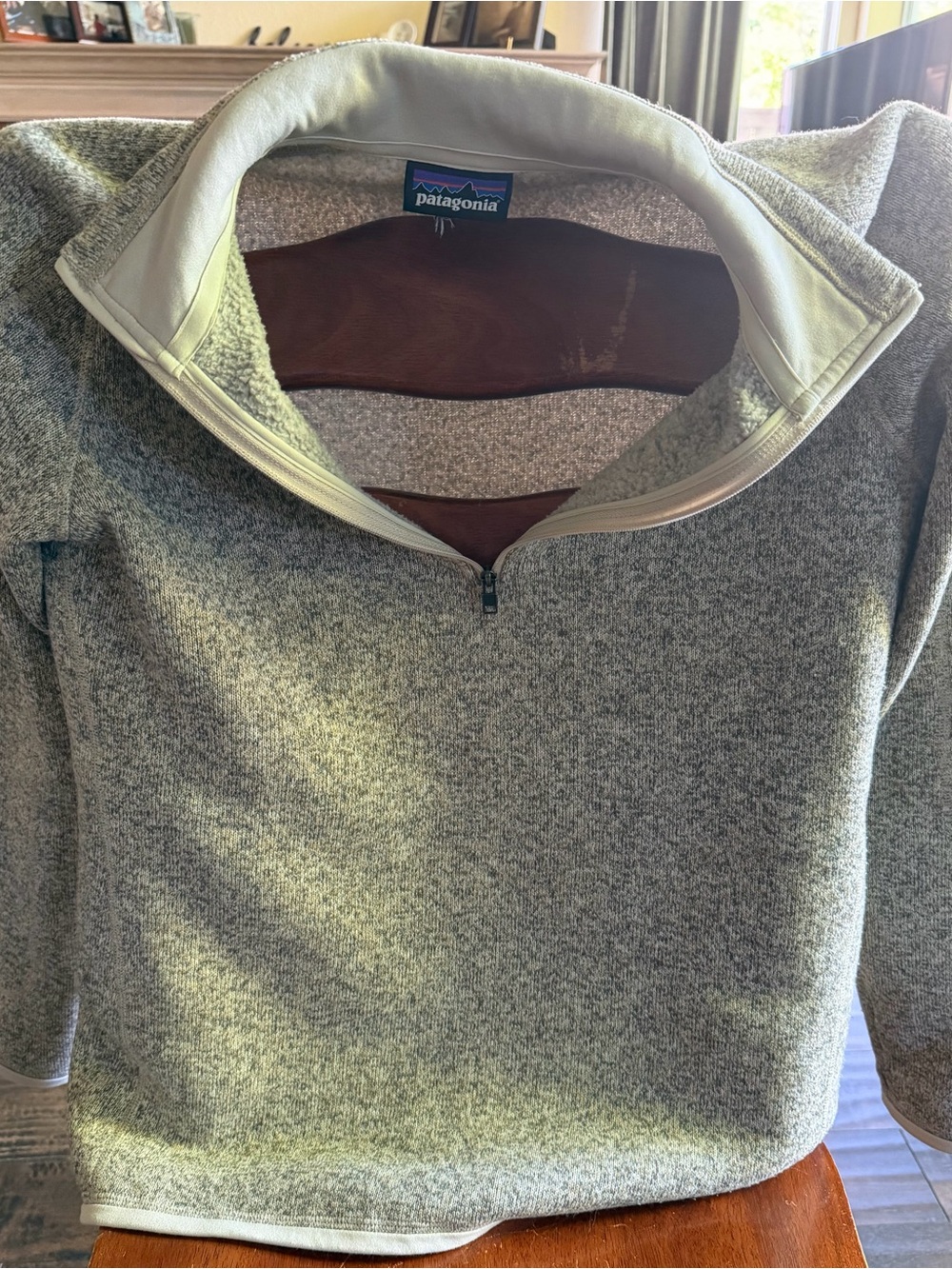Patagonia Men’s Heather Gray Half-Zip Fleece Pullover